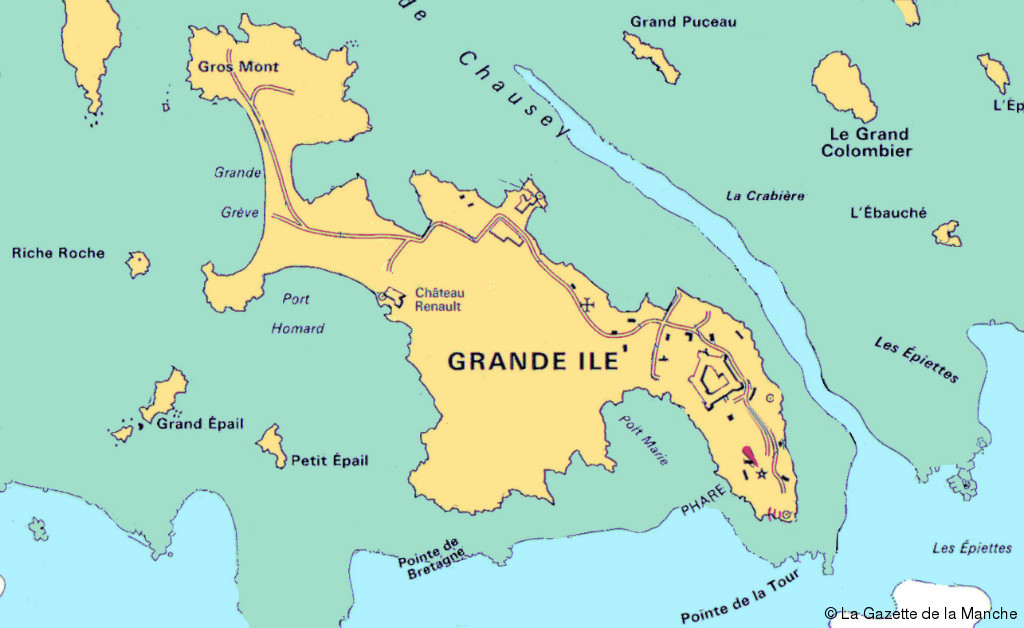 iles de chausey carte