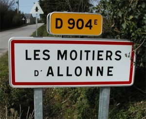 Panneau "Les Moitiers d'Allonne"